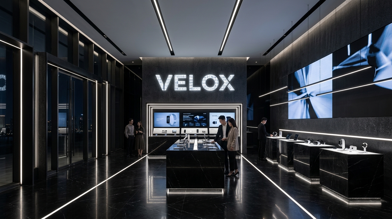 Modern luxury retail flagship showroom interior design